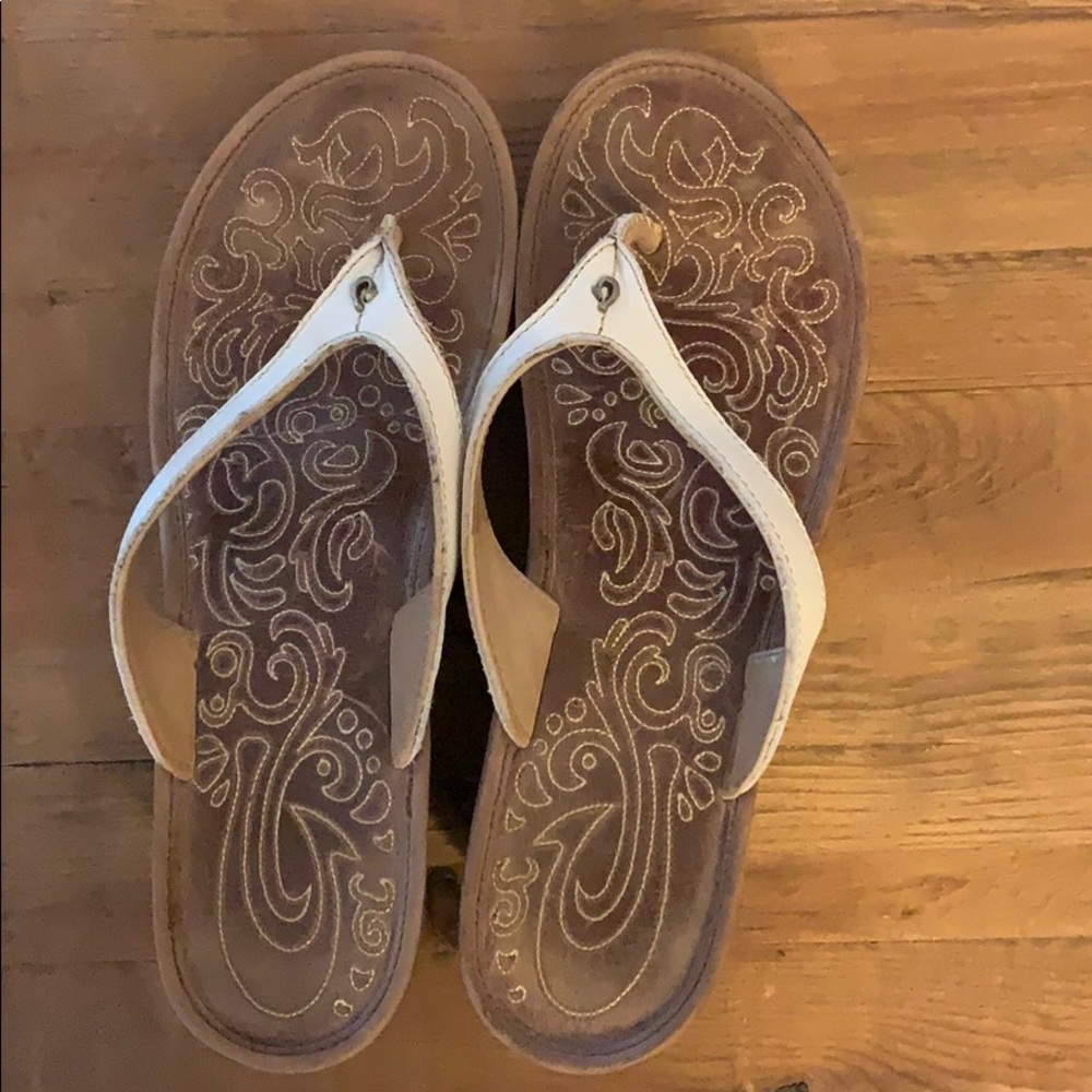 OluKai Platform Flip Flops